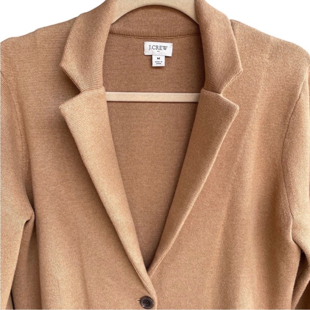 J. Crew Factory Camel Single-Button Blazer - Picture 3 of 6